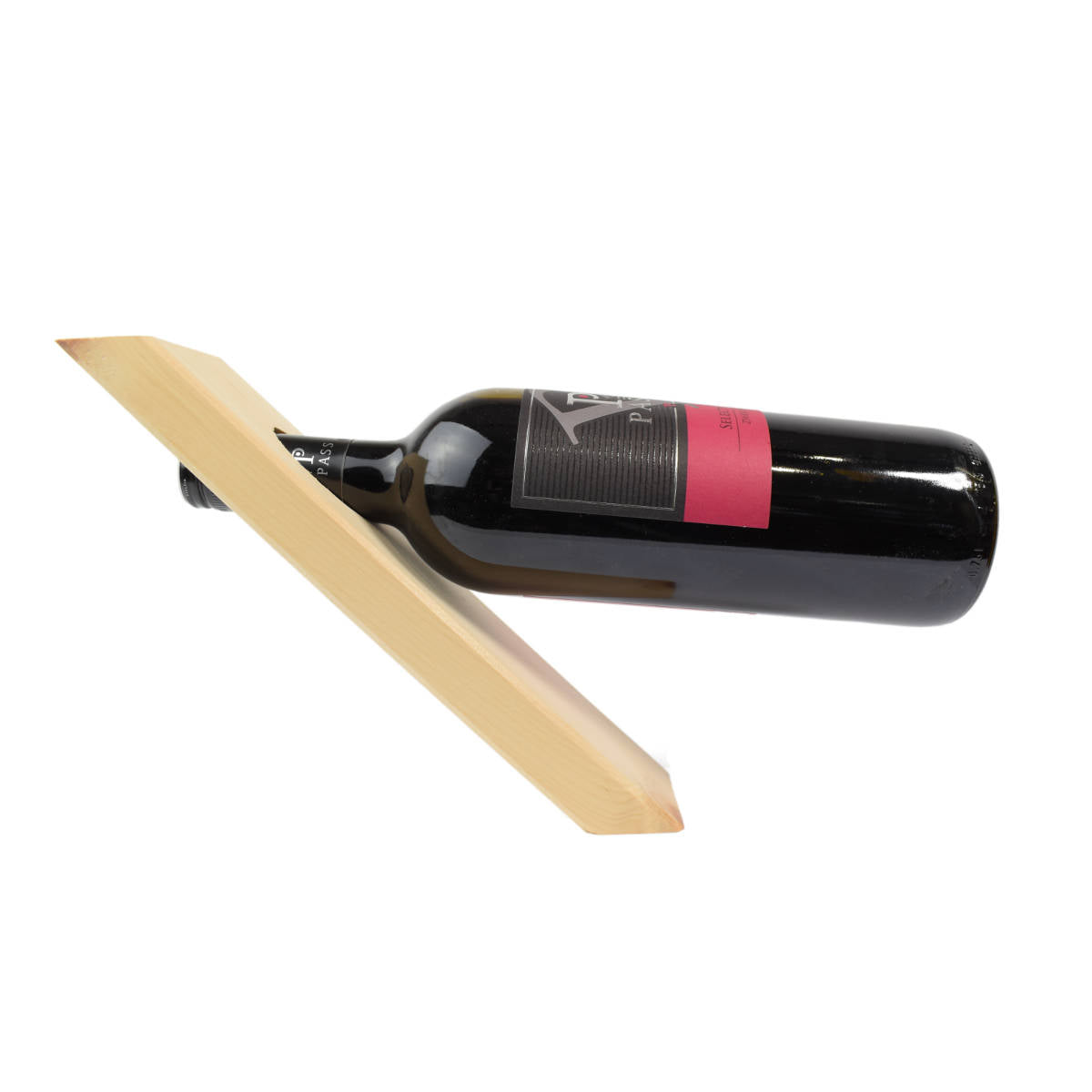 Exklusiver Flaschenhalter aus Holz 'Swaning at Prime Time' 27x7 cm