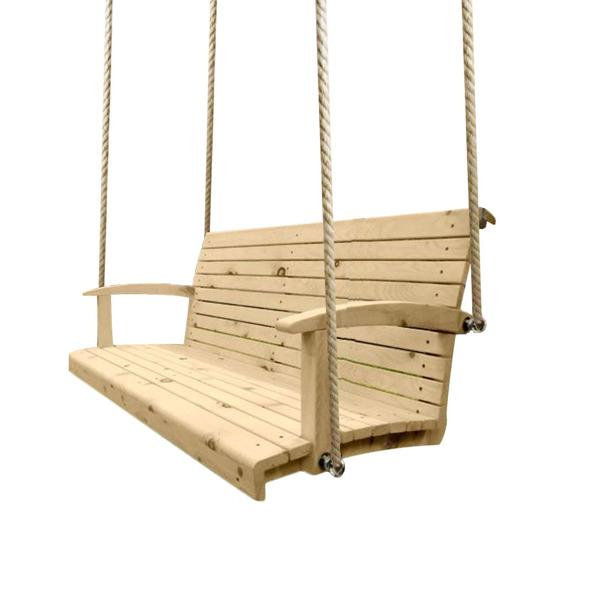 Hängebank 'Swing Times Light' | aus massiver Lärche | L 150/185 x T 74 x H 56 cm | inkl. 3 Sitzkissen | handgefertigt in Österreich