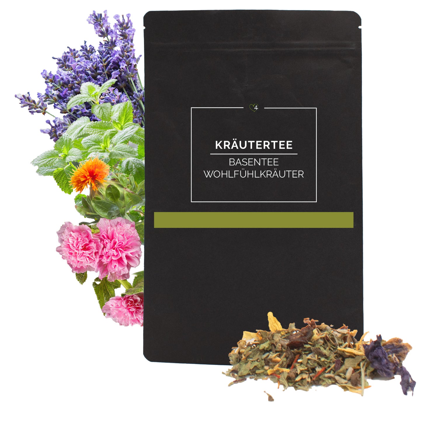 Kräutertee Basentee Wohlfühlkräuter | lose | ohne künstliche Aromen und Geschmacksverstärker | in verschiedenen Größen