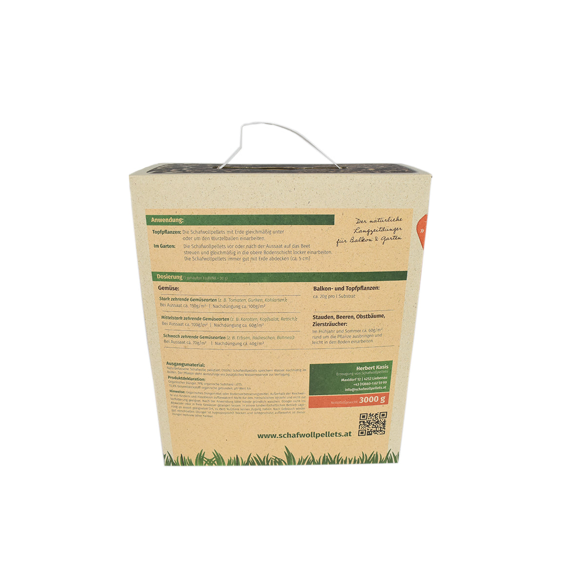 Schafwollpellets | organischer Dünger | 3 kg