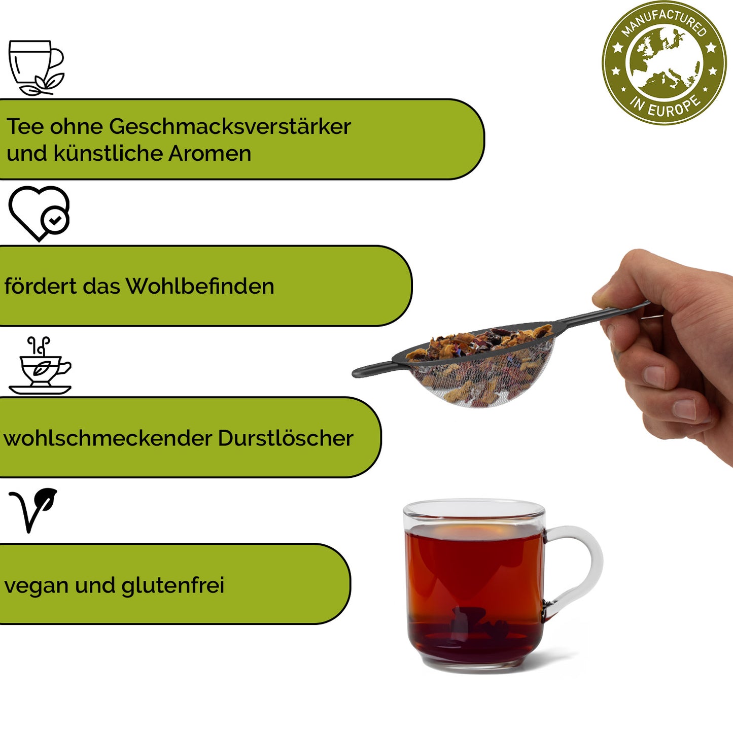 Früchtetee Waldfrucht | lose | 100% natürlich | ohne künstliche Aromen und Geschmacksverstärker | in verschiedenen Größen