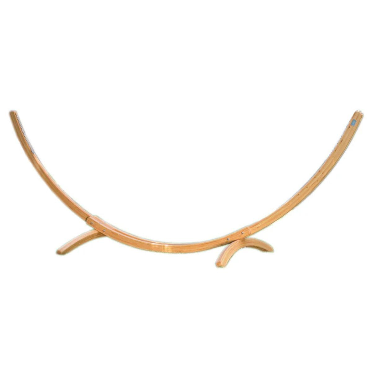 Hängemattengestell Arcus | L 437 x B 160 x H 145 cm | Lärchenholz mit Edelstahlbeschlägen | Balastbarkeit max. 200 kg | Made in Austria