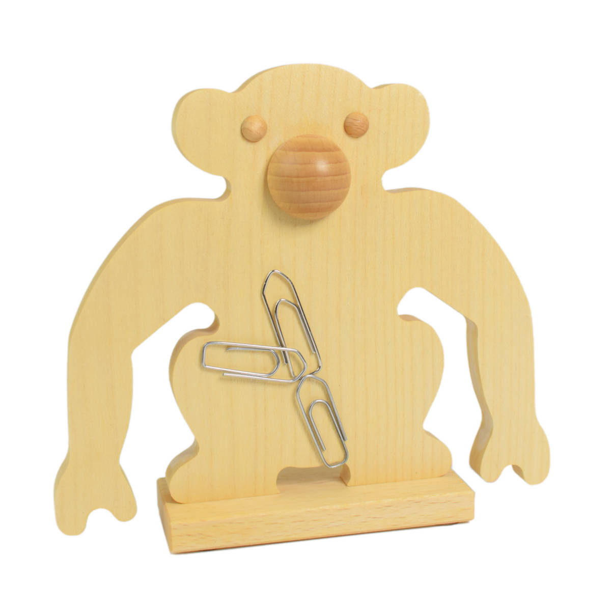 Klammeraffe aus Holz - 'Clips'