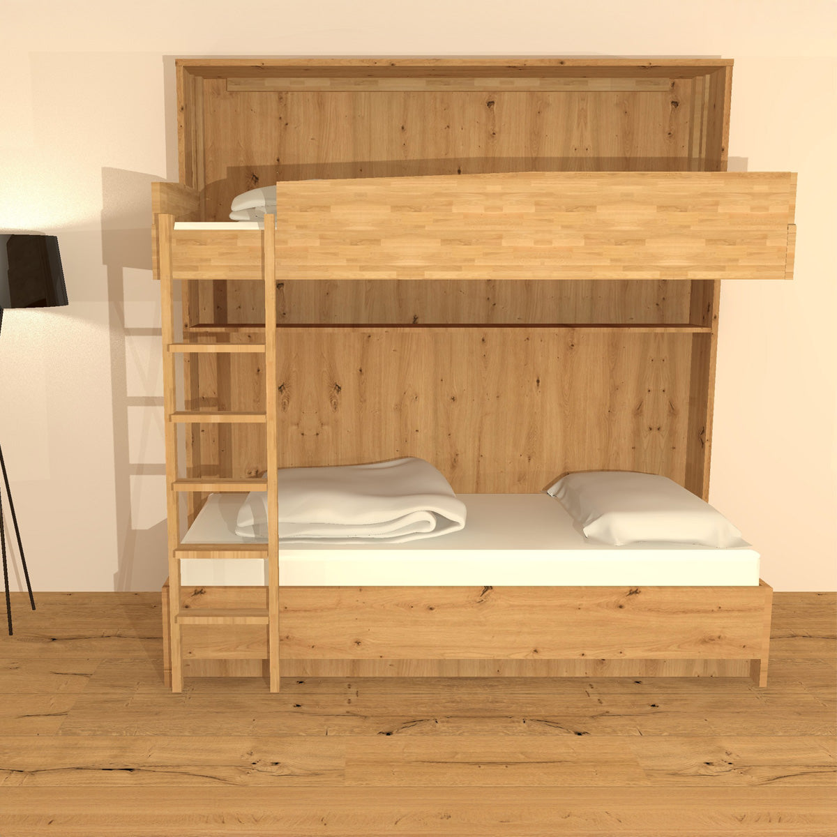 Multifunktionales Klappbett | Schrankbett | Stockbett | Sofa und Zusatzbett | inkl. Matratzen | robustes Design | TÜV geprüft | Made in Austria