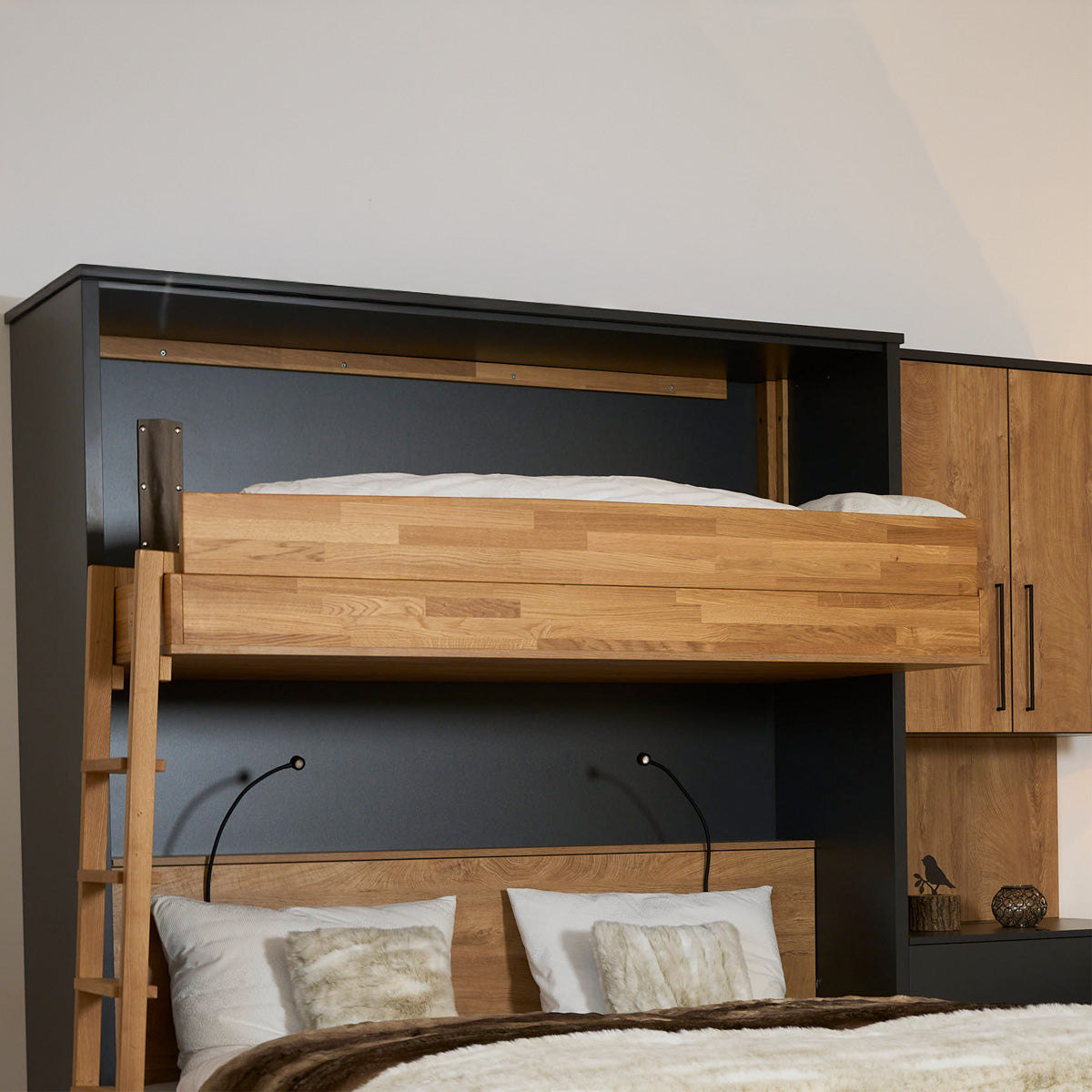 Multifunktionales Klappbett | Schrankbett | Stockbett | Sofa und Zusatzbett | inkl. Matratzen | robustes Design | TÜV geprüft | Made in Austria
