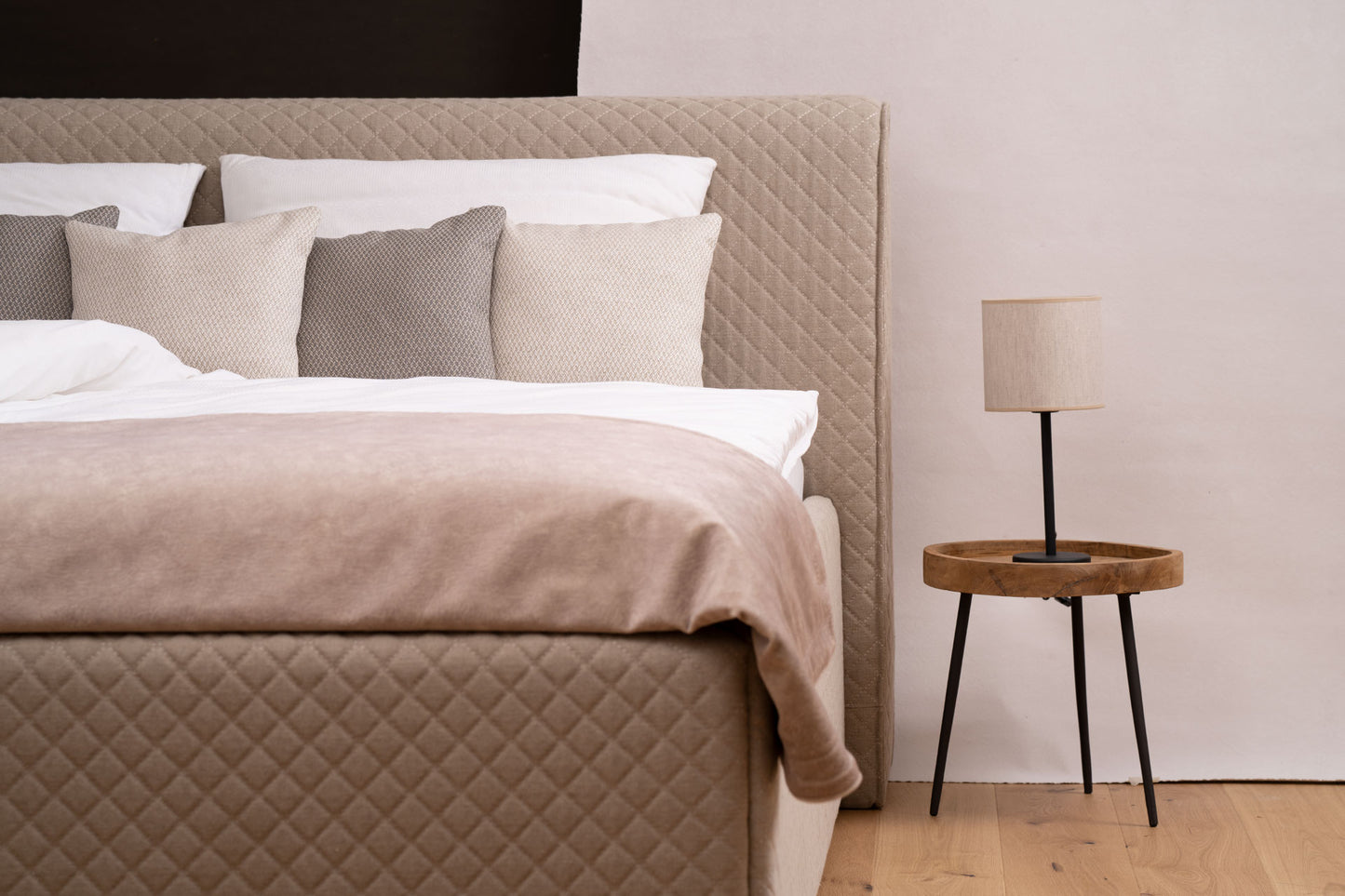 Schlafsystem Bett PureSublime | Lattenrost manuell | Matratze | Topper | Komforthöhe Boxspringbett | Made in Austria