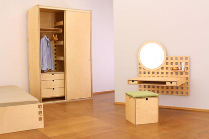 Design mit System - Einhängetisch 'Nico'  | verschiedene Größen | Birke Schichtholz  | Made in Austria