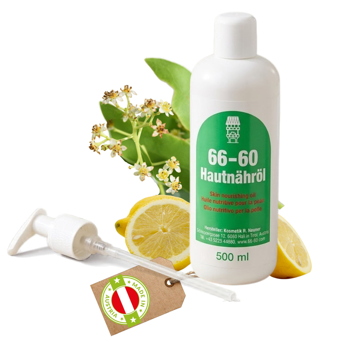 Hautnähröl 66-60Pflegeemulsion 500ml mit Spender