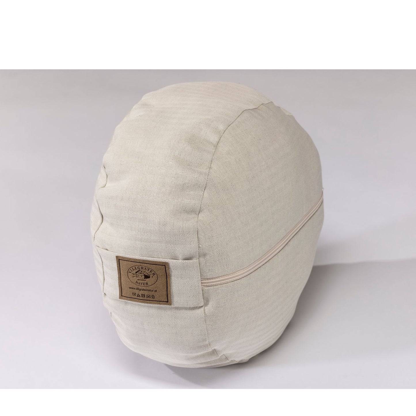 Sitzpouf 'Back'| Leinenhülle gefüllt mit Dinkelspelzen | DM 35 cm x H 15 cm | 1,6 kg | Made in Austria