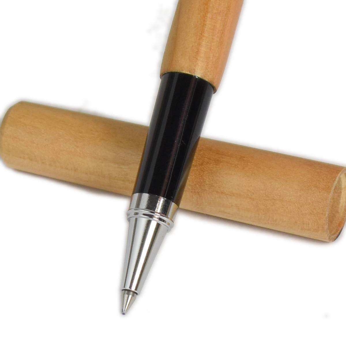 Tintenroller aus edlem Holz 'Ball Pen' | verchromte Spitze | wechslbare Mine | in verschiedenen Holzarten | Made in Germany