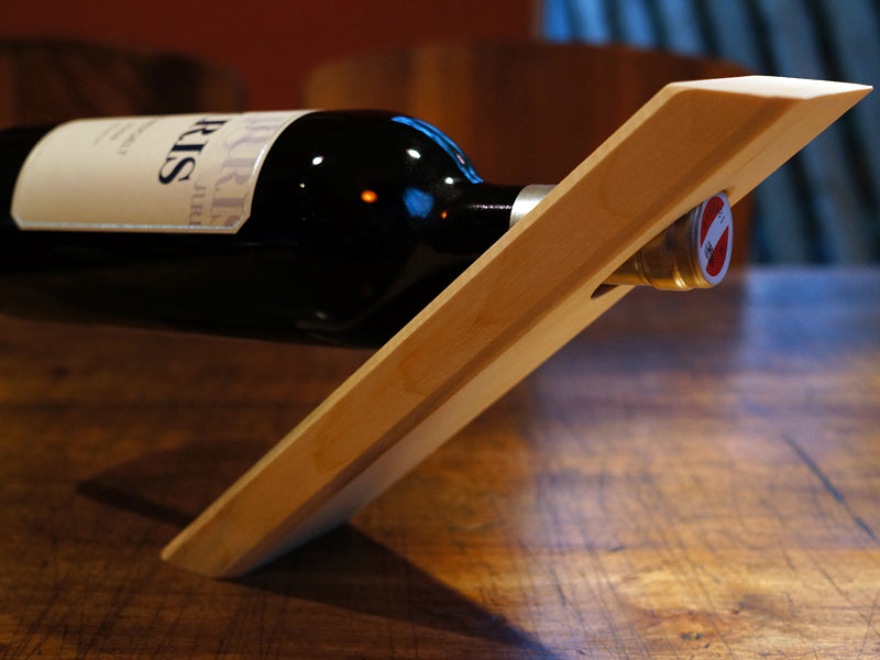 Exklusiver Flaschenhalter aus Holz 'Swaning at Prime Time' 27x7 cm