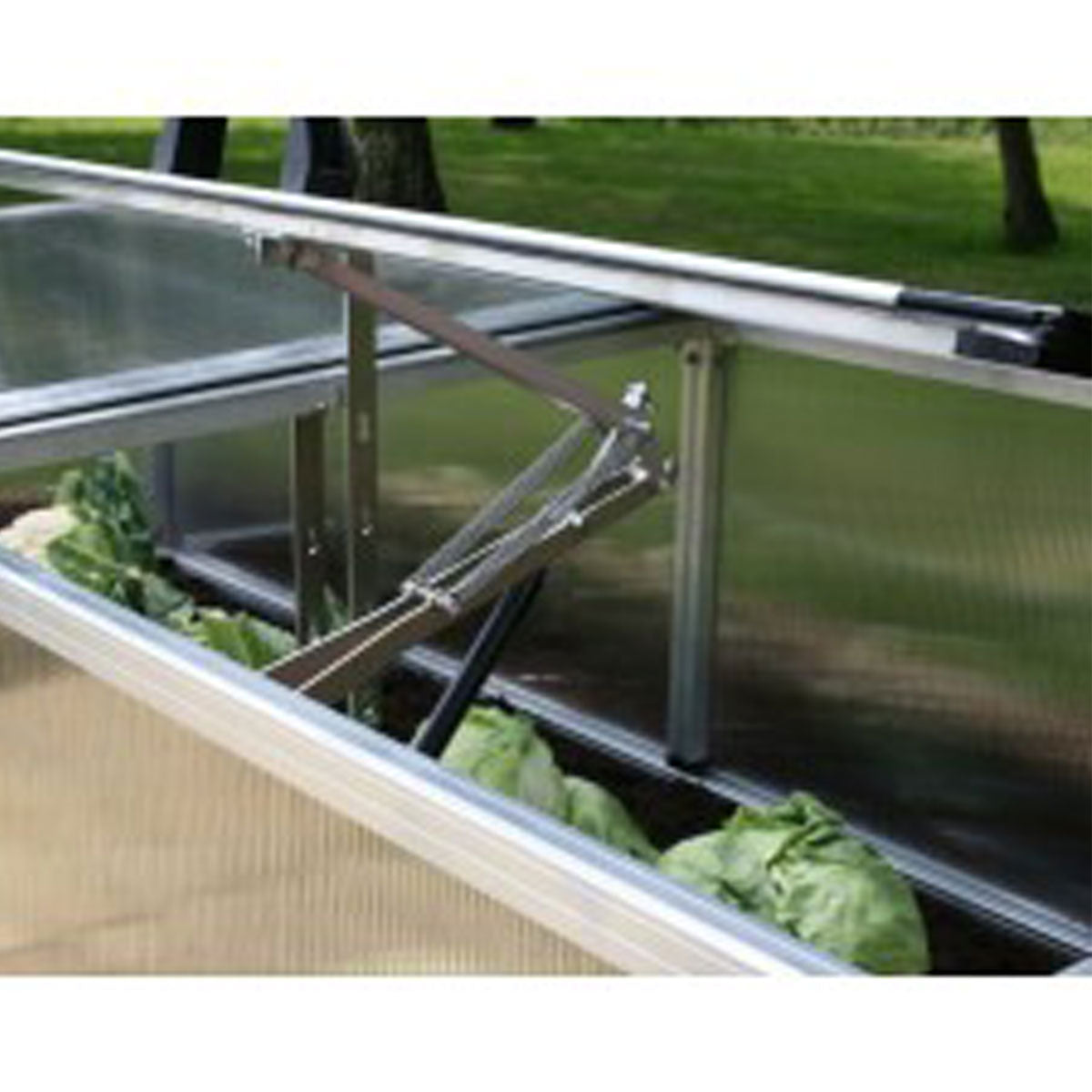 Hochbeet | regionale Gebirgslärche | inkl. Frühbeetaufsatz | mit automatischem Fensteröffner | L 125/206 x B 92 x H 80 cm | inkl. Nagegitter + Noppenfolie | Made in Austria
