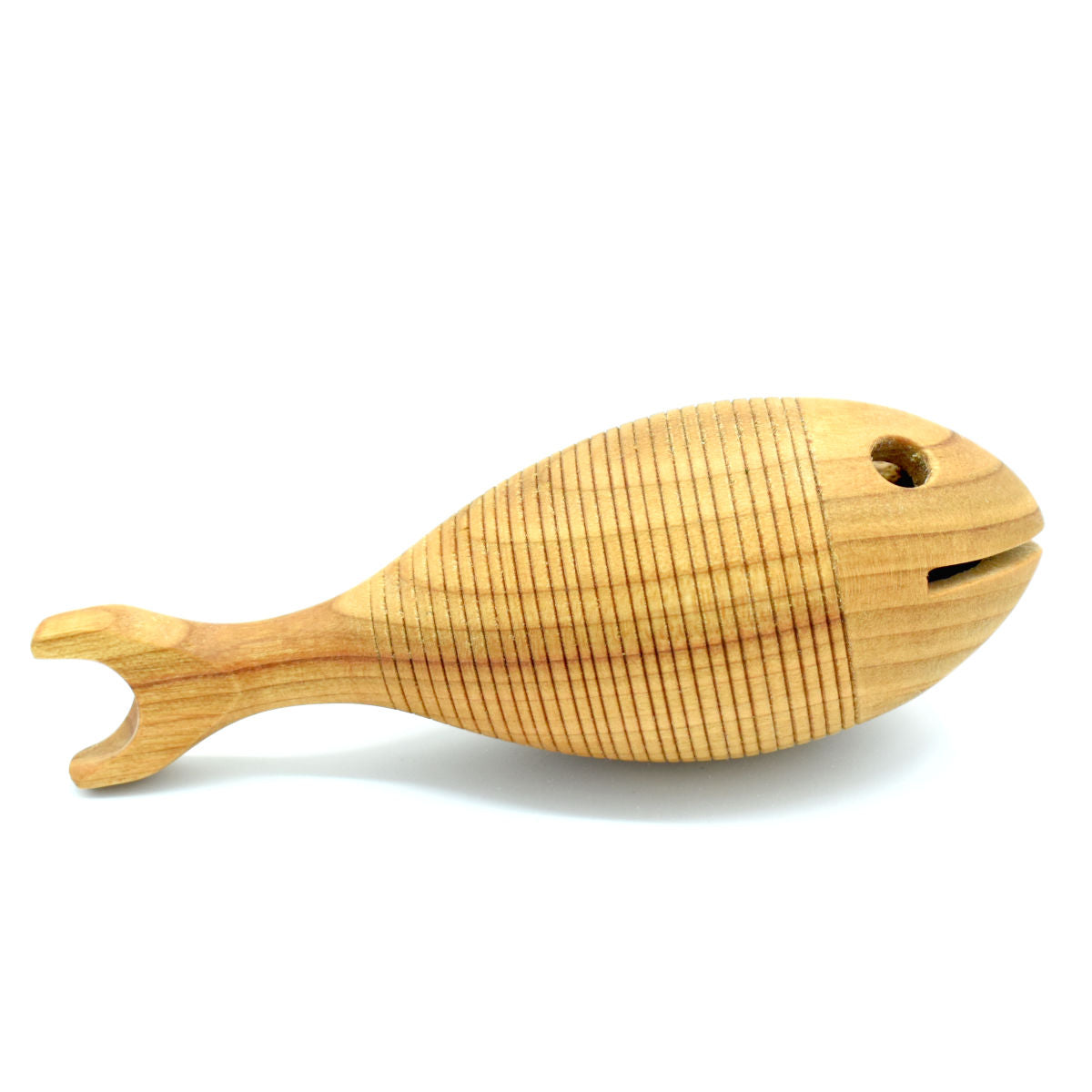 Urfisch, Baby-Holz-Greifling | 'Fish & Grip'| aus heimischen Obsthölzern  | DM 4,8 x L 13,5 cm | Made in Germany