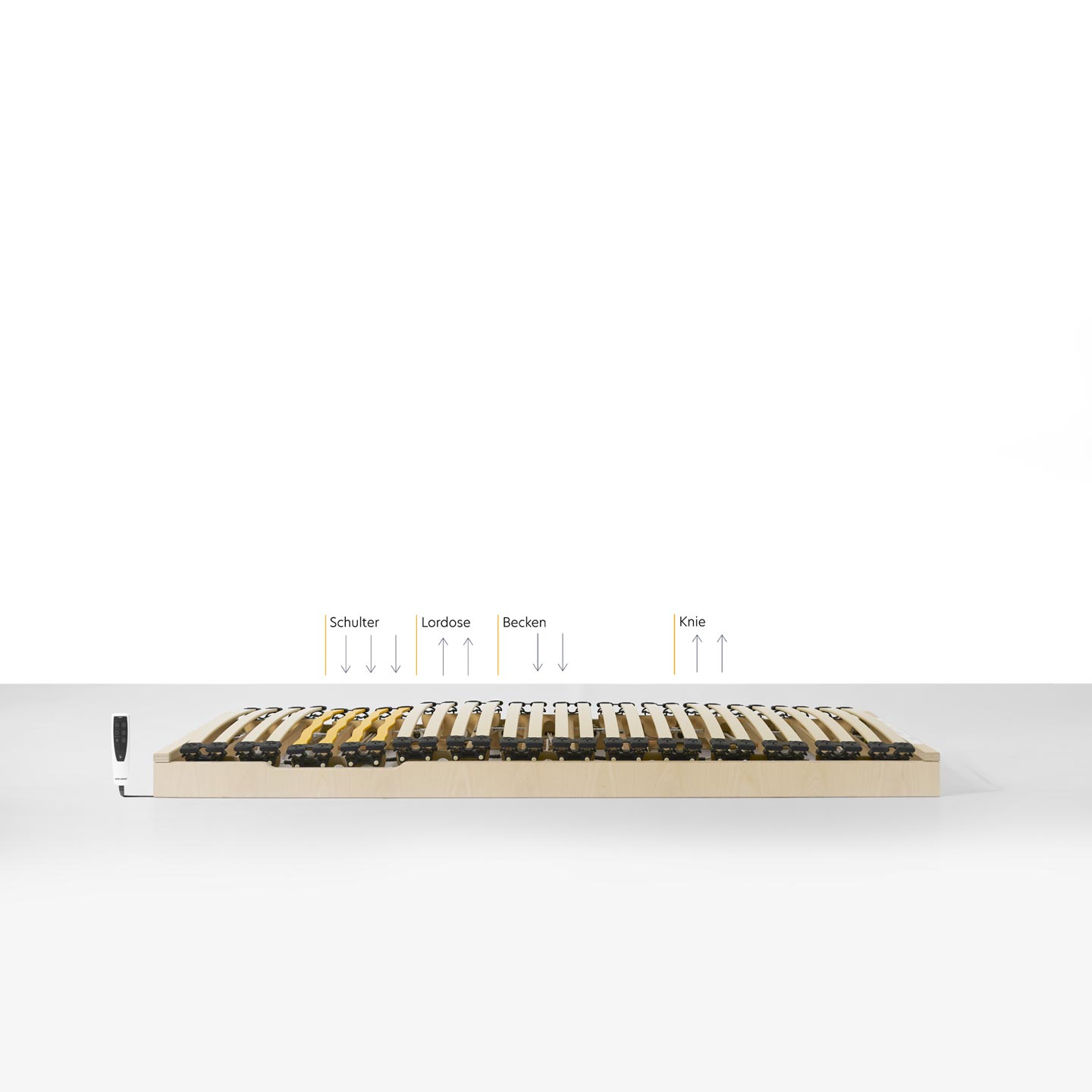 Schlafsystem Lattenrost | elektrisch oder manuell | für Komforthöhe Boxspringbett | Made in Austria