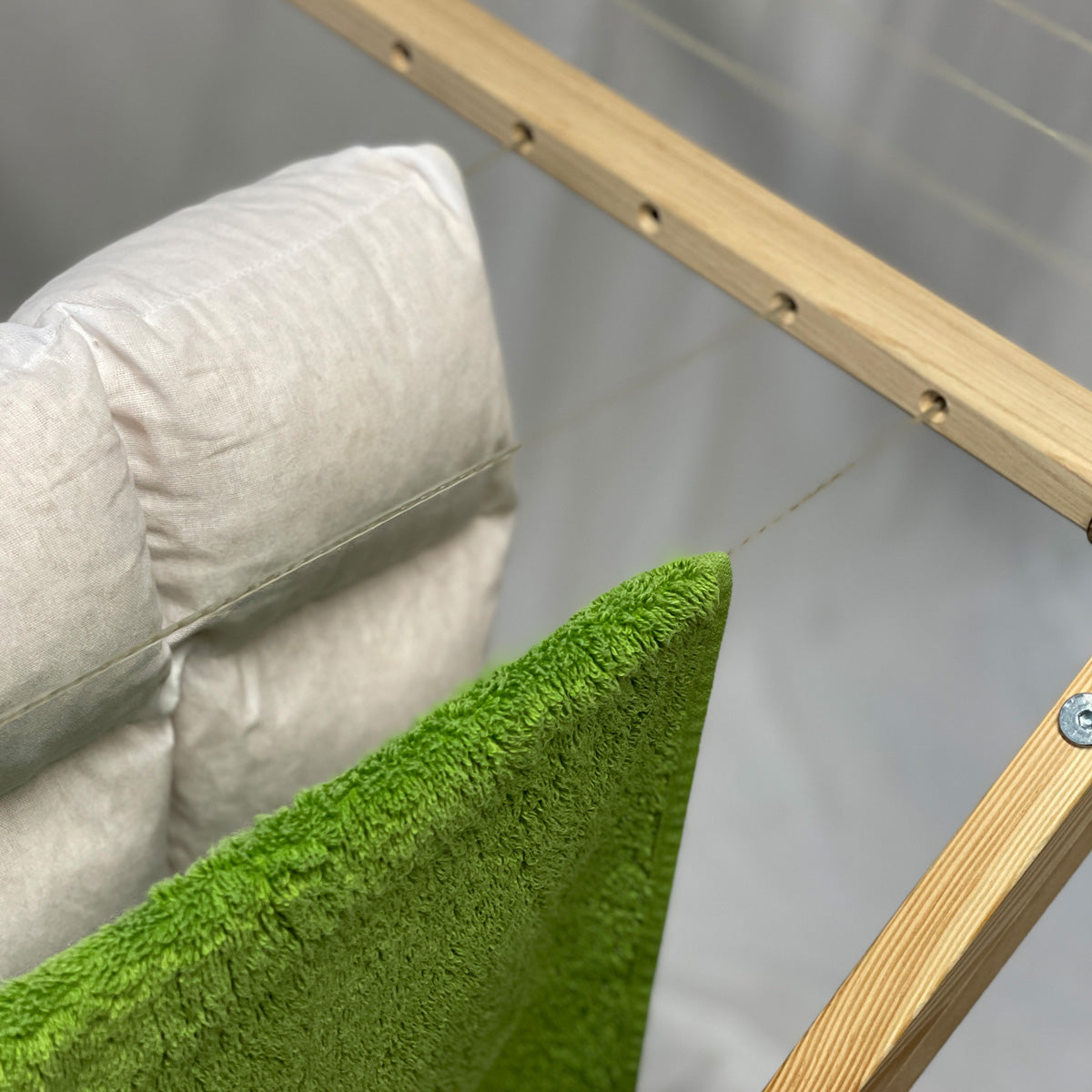 Klappbarer Wäscheständer 'Dry & Flex' | aus massivem Eschenholz mit Flügeln | platzsparend | standfest