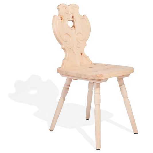 Bauernstuhl aus Zirbe- Wohnzimmer und Küche