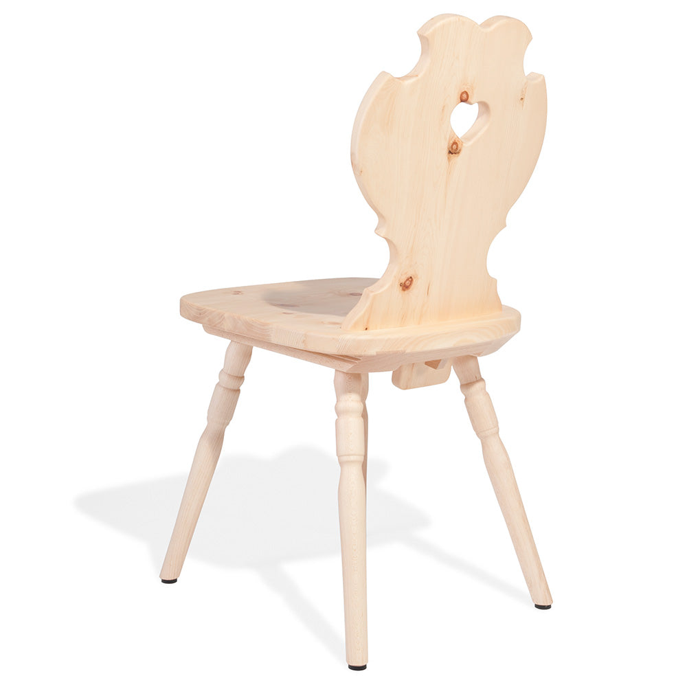 Bauernstuhl aus Zirbe- Wohnzimmer und Küche
