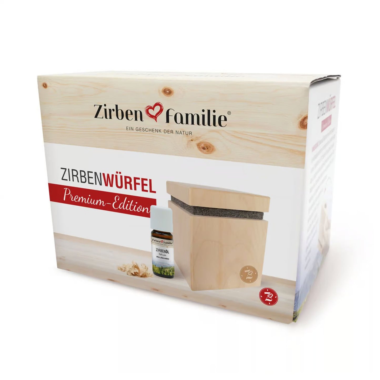 Zirbenwürfel 'Premium Edition' inkl. 10ml Zirbenöl | Made in Austria