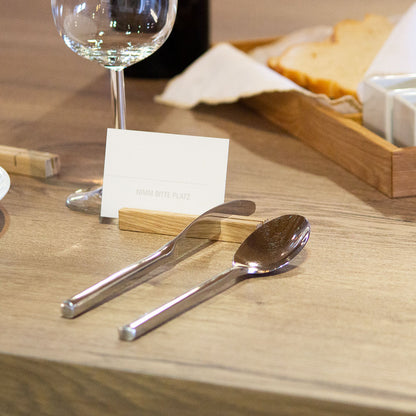 Messerbank und Tischkartenhalter 'Stick' aus Eiche natur | in verschiedenen Größen