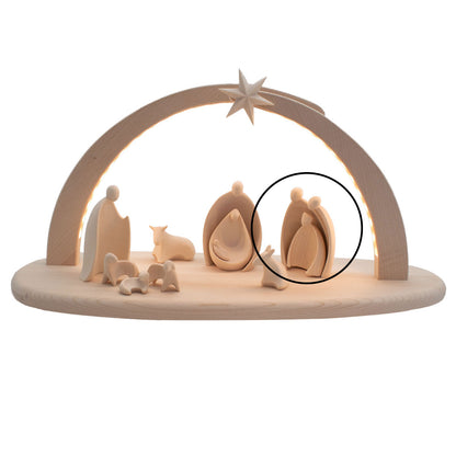Krippenfigurenset ‘Heilige Drei Könige’ | 2-teilig | Ahorn natur | in verschiedenen Größen | Made in Südtirol