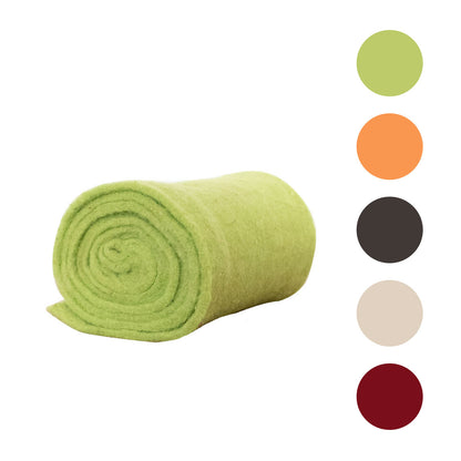 Farbige Winterschutzmatte aus reinem Schafwollfilz | in verschiedenen Farben | 20 x 200 x 0,3 cm | 300 g/m² | Naturprodukt