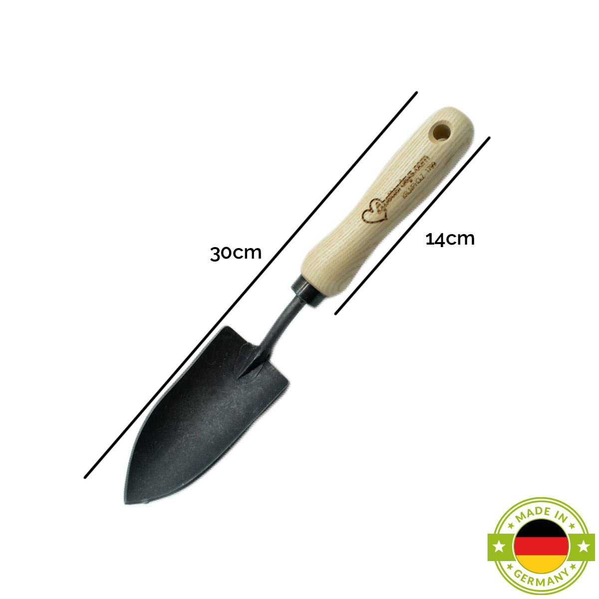 Minikelle | aus Schwedenstahl | mit 14 cm ergonomischem Eschengriff | handgeschmiedet in Deutschland