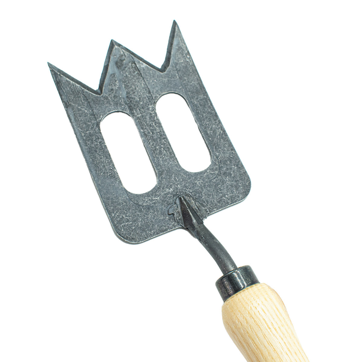 Hand-Spork | aus Schwedenstahl | mit 14 cm ergonomischen Eschengriff | handgeschmiedet in Deutschland