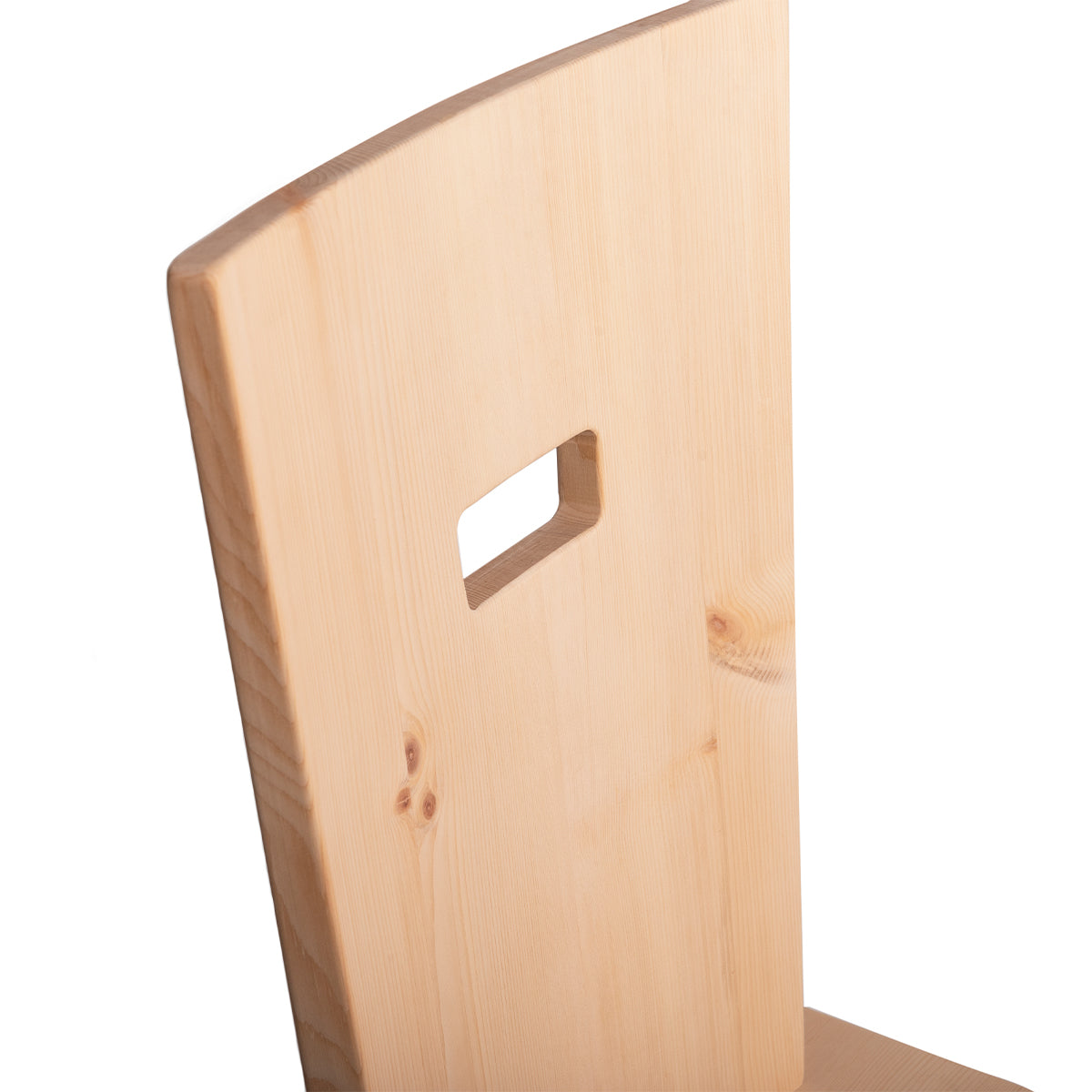 Eleganter Stuhl  'Pristine' | Vollholz | Griff rechteckig | in verschiedenen Holzarten | Hergestellt in Südtirol