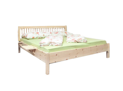 Massivholzbetten/Doppelbett aus Zirbel 'Romeo & Juliet' - Zirbe 140x200