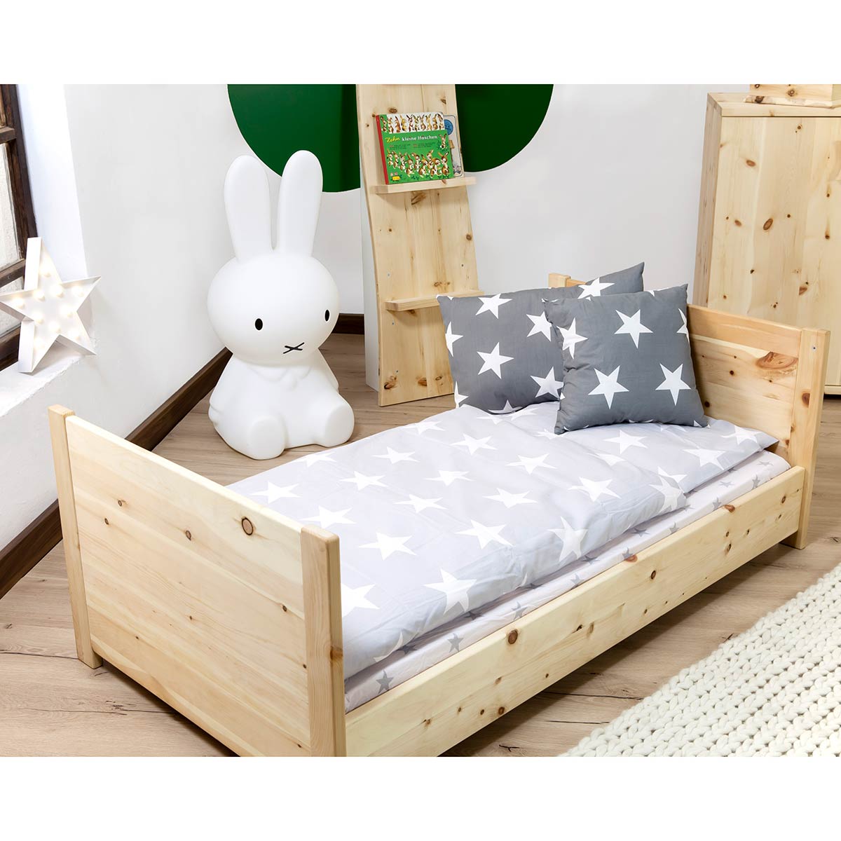 Mitwachsendes Kinderbett  'Sweet Sleep' | aus Zirbe inkl. Lattenrost