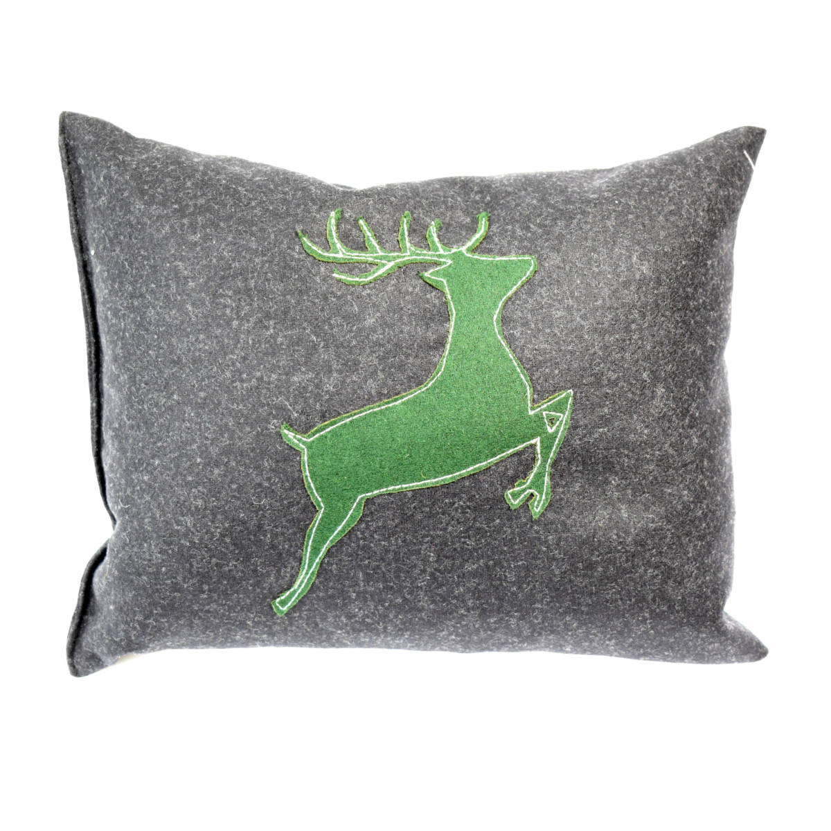 Loden-Kraftpolster  'Wild Art Pillow'  - Steinbock 25x17cm