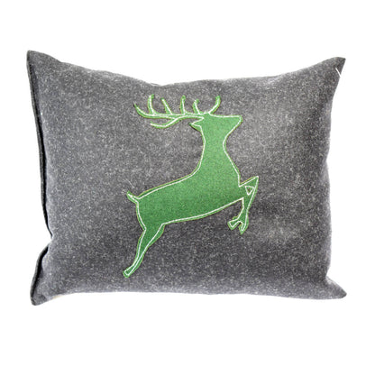 Loden-Kraftpolster  'Wild Art Pillow'  - Steinbock 25x17cm