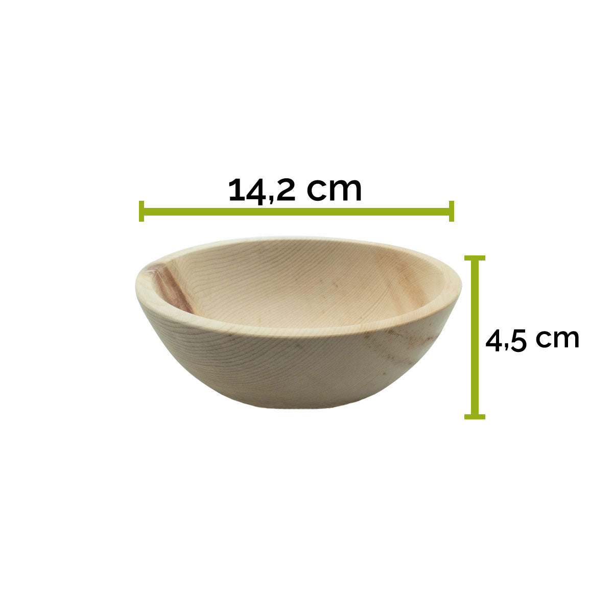 Zirbenholzschale 14,2 x 1.4,2 x 4,5 cm (LxBxH)