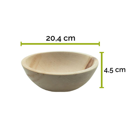 Zirbenholzschale 20,4 x 20,4 x 4,5 cm (LxBxH)
