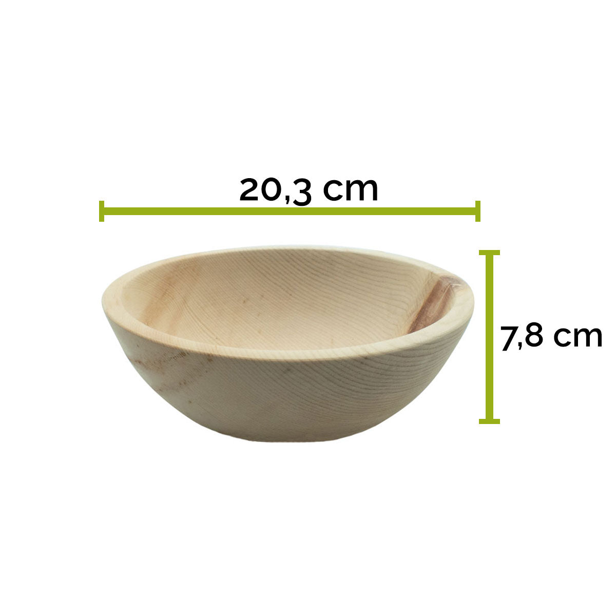 Zirbenholzschale 20,3 x 20,3 x 7,5 cm (LxBxH)