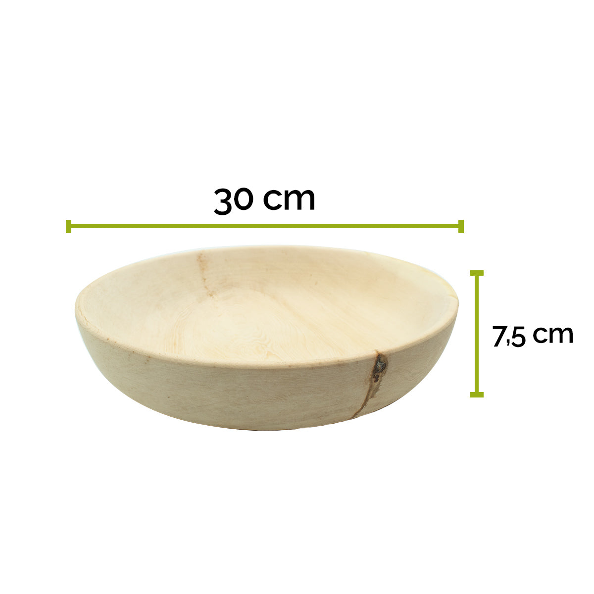 Zirbenholzschale 30 x 30 x 7,5 cm (LxBxH)