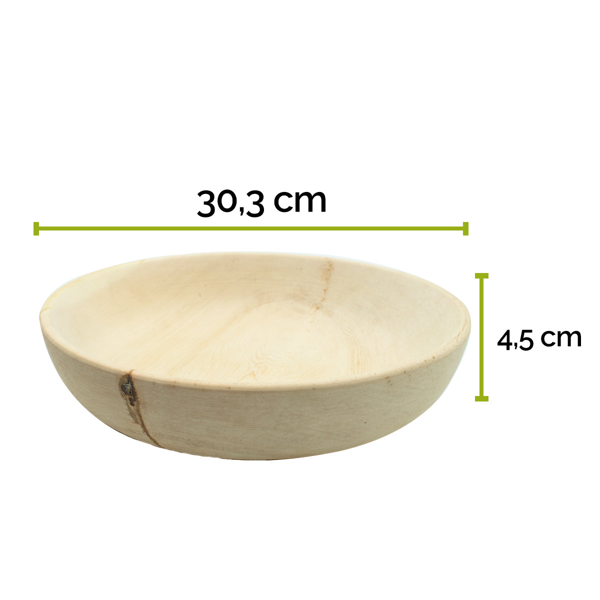 Zirbenholzschale 30,3 x 30,3 x 4,5 cm (LxBxH)