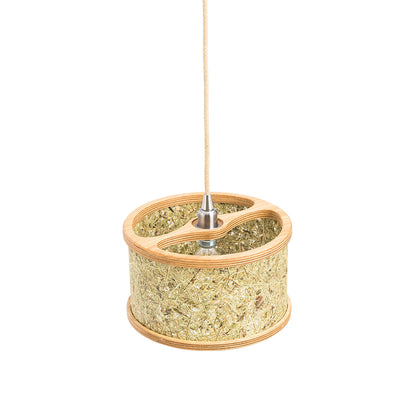 HÄNGELEUCHTE durchmesser 45 CM EICHE  HEU PUR
