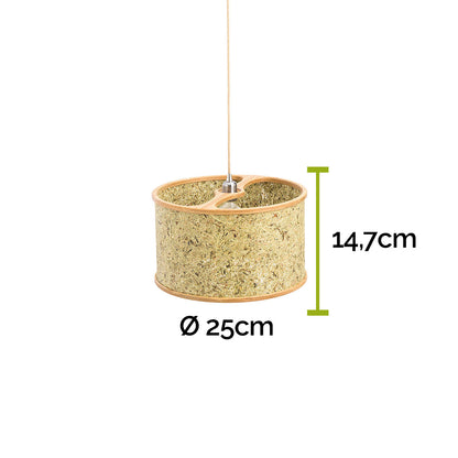HÄNGELEUCHTE durchmesser 45 CM EICHE  HEU PUR