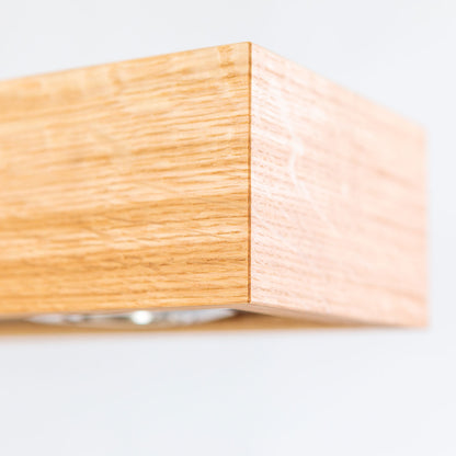 Hängeleuchte in drei Längen und drei Holzarten - Handarbeit aus Österreich Small - Länge 100 cm Altholz