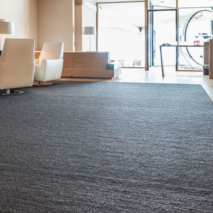 Handgewebter Teppich in verschiedenen Farben 'Breezy Floor' 0.8x2 enzianblau gewalkt