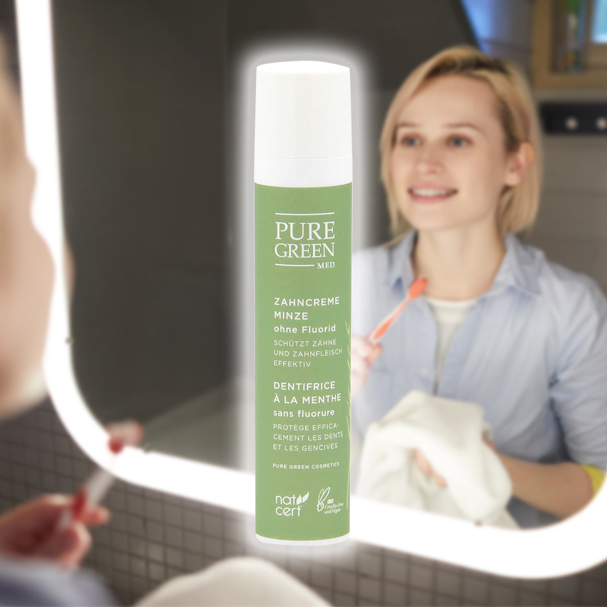 Zahncreme ohne Fluorid 50 ml 'Med' - gefertigt in Österreich