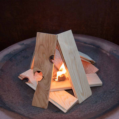 Öko Anzünder aus Sägespänen in upcycelter Pappmacheblume - 150 Stück-Packung | Made in Austria | Top Qualität | Ofenanzünder | Grillanzünder 150 Stück Packung