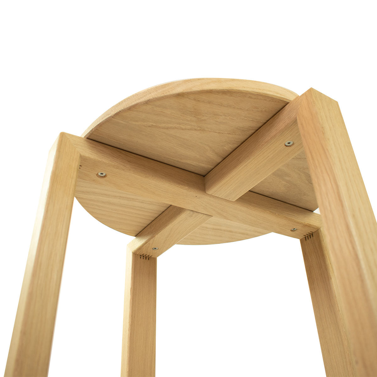 Stapel Hocker 'Stack' aus Massivholz | in Buche roh | Handarbeit aus Südtirol