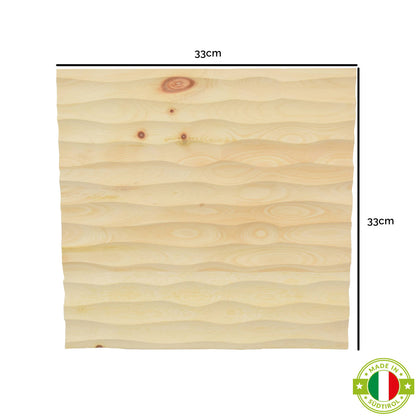 Zirben Wandpaneele 'Wall of Shine' - 33 x 33 cm | Schallregulierung