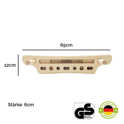 Trainingsboard 'Griff Kraft Germany' | inkl. 2 Sticks & Übungsposter | Birkenholz