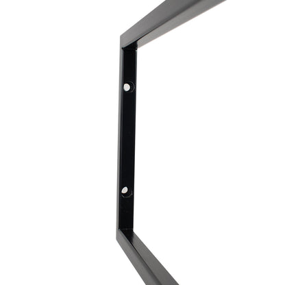 Handtuchhalter zweiläufig hängend 'Liam' | Metallhohlrohr lackiert | 40 x 20 x 110 cm | in schwarz | Manufactured in Europe