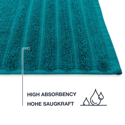 Frottier Gästetuch 'Edward' | 30 x 50 cm | 100% Baumwolle | in Petrol