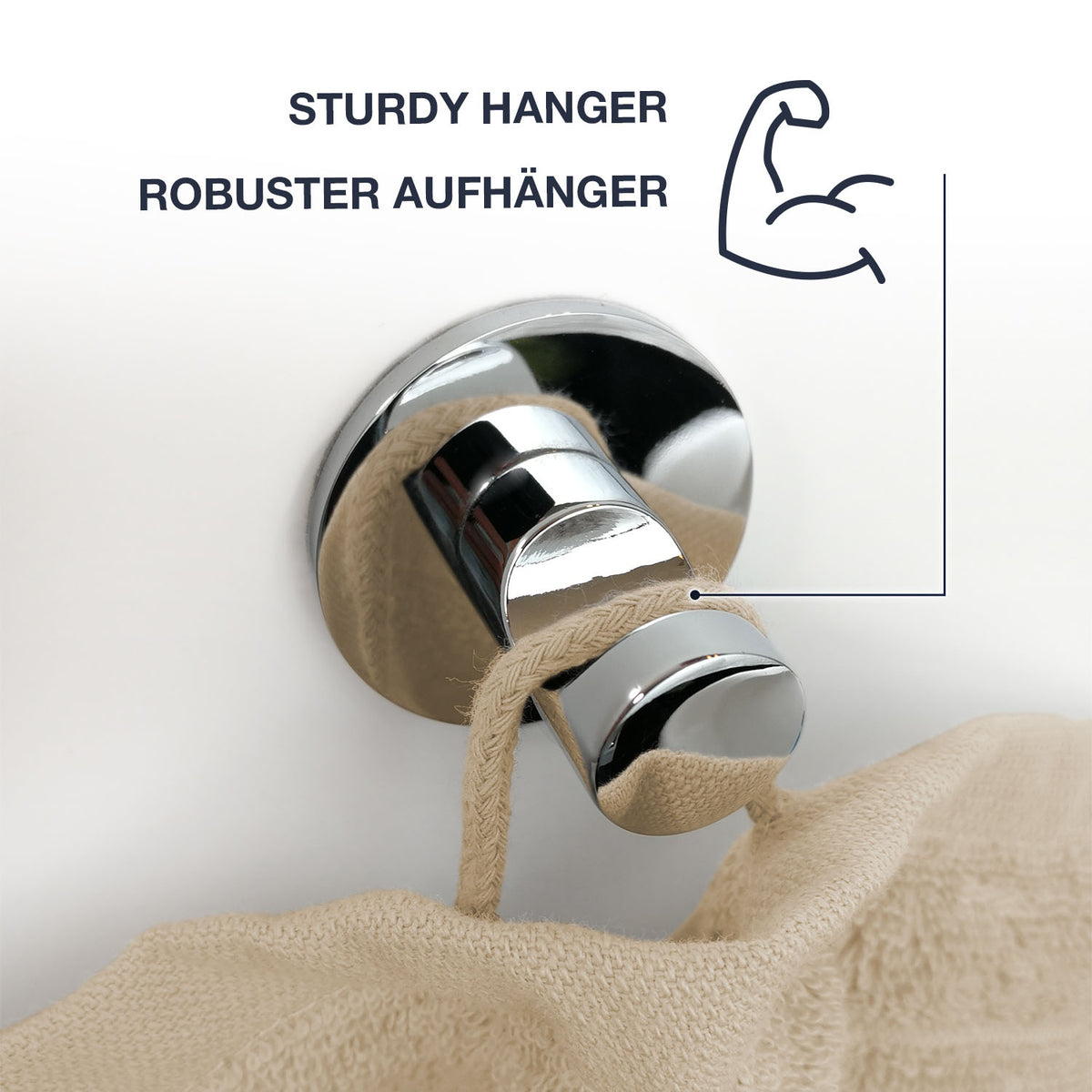 Frottier Gästetuch 'Edward' | 30 x 50 cm | 100% Baumwolle | in Beige