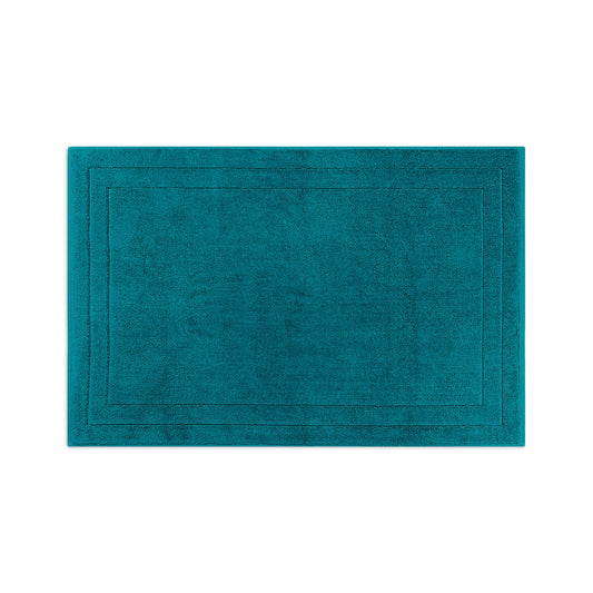 Frottier Badvorleger 'Edward' | 60 x 90 cm | 100% Baumwolle | in Petrol